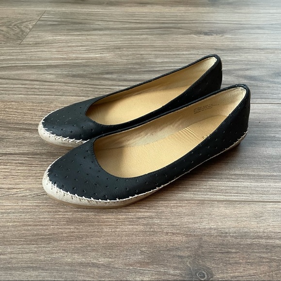 Polka Dot STAR Groove Black Flat Shoe Mary Jane Boho Ballet Cottage Kawaii Vegan - Picture 8 of 16